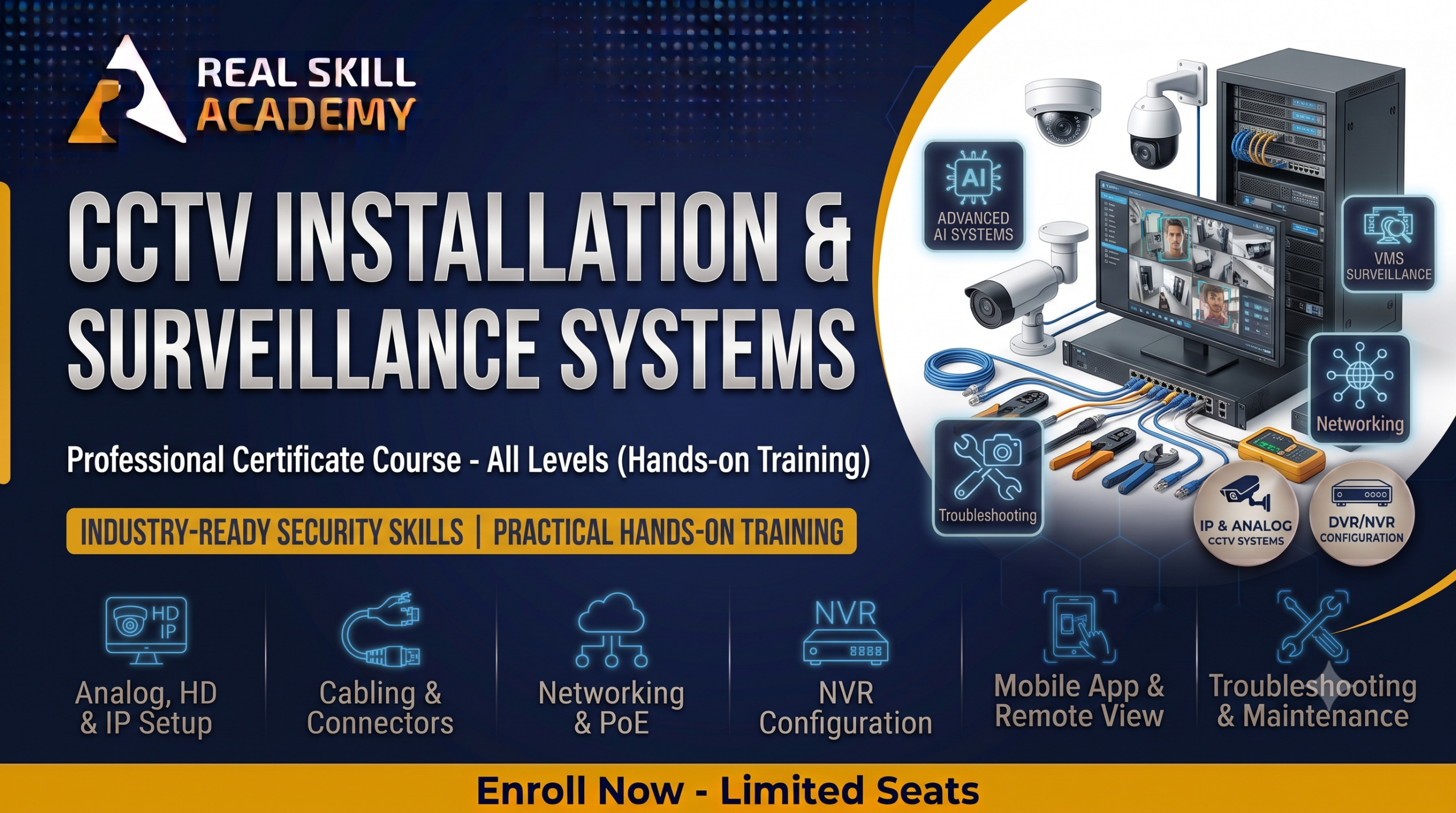 Advanced CCTV Technology & Surveillance Systems by Real Skill Academy