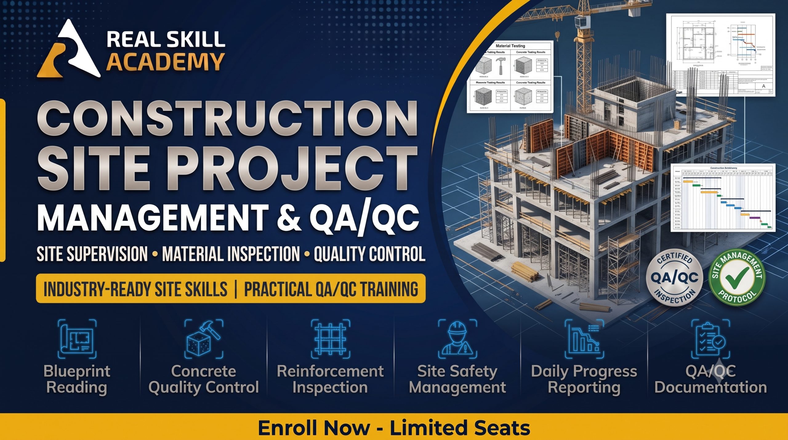 Construction Site Project Management & Quality Control (QA/QC)