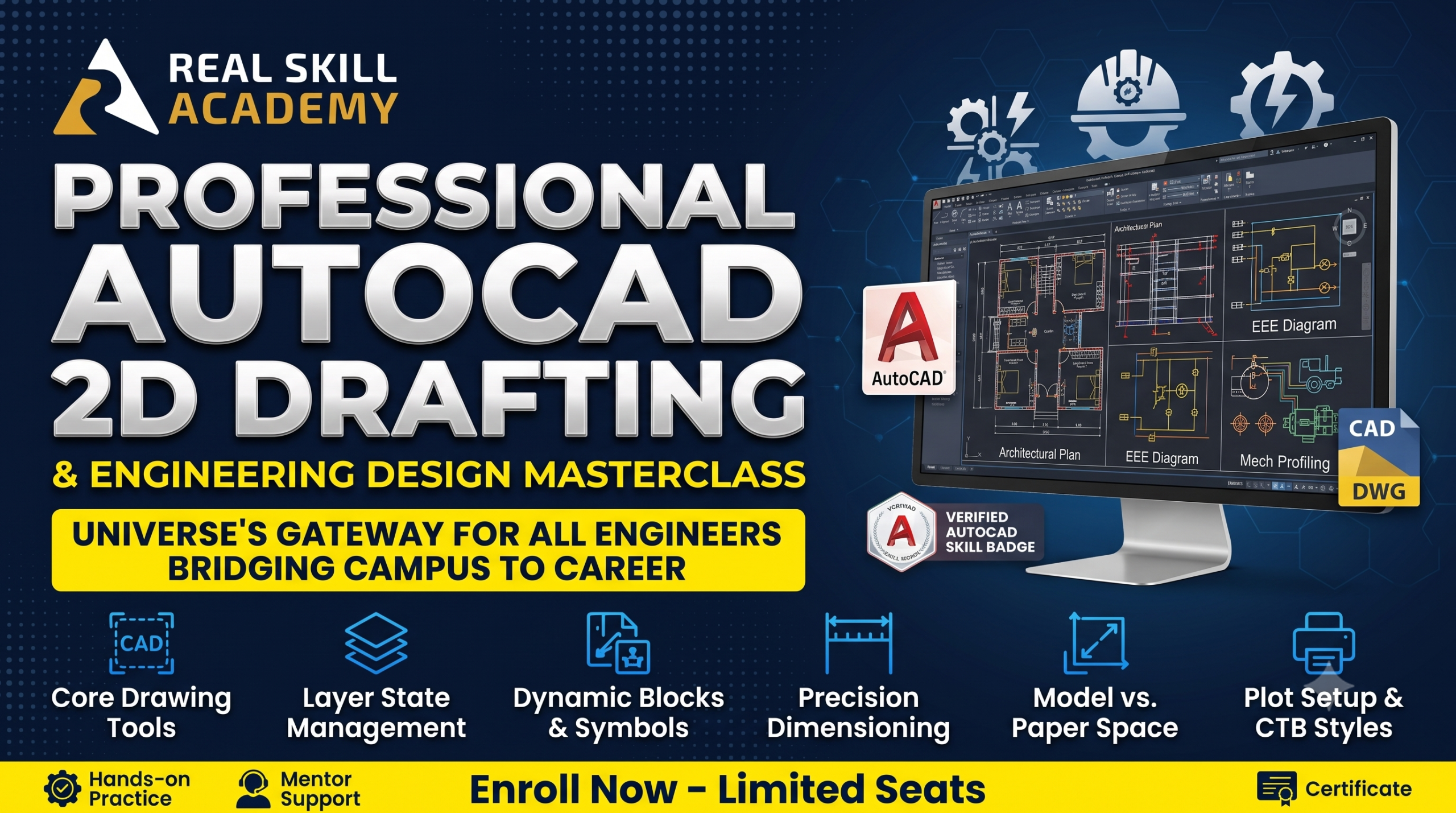 Professional AutoCAD 2D Drafting & Engineering Design