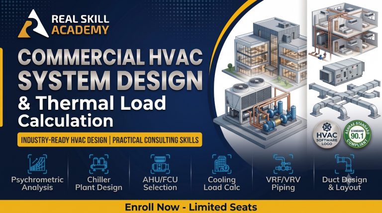 Commercial HVAC System Design & Thermal Load Calculation